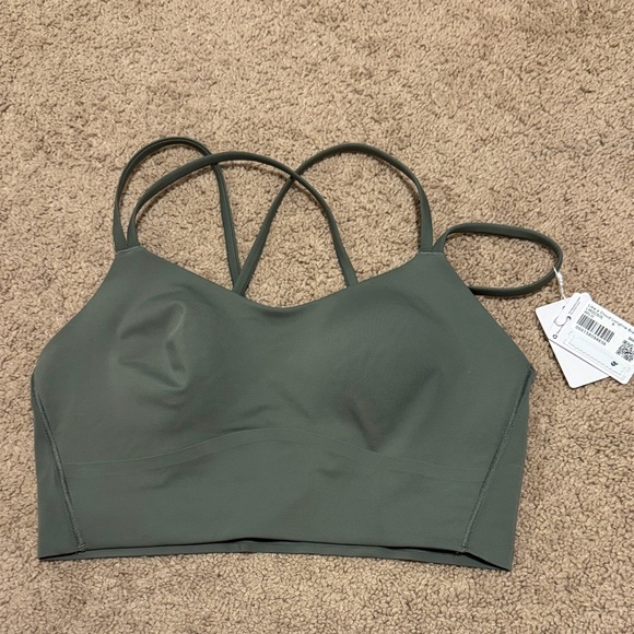 lululemon athletica Other - lululemon Olive Green Strappy Longline Bralette